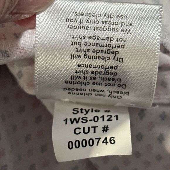 Mizzen+Main Shirt Men's Medium Trim Short Sleeve Leeward Performance Stretch - Picture 7 of 16